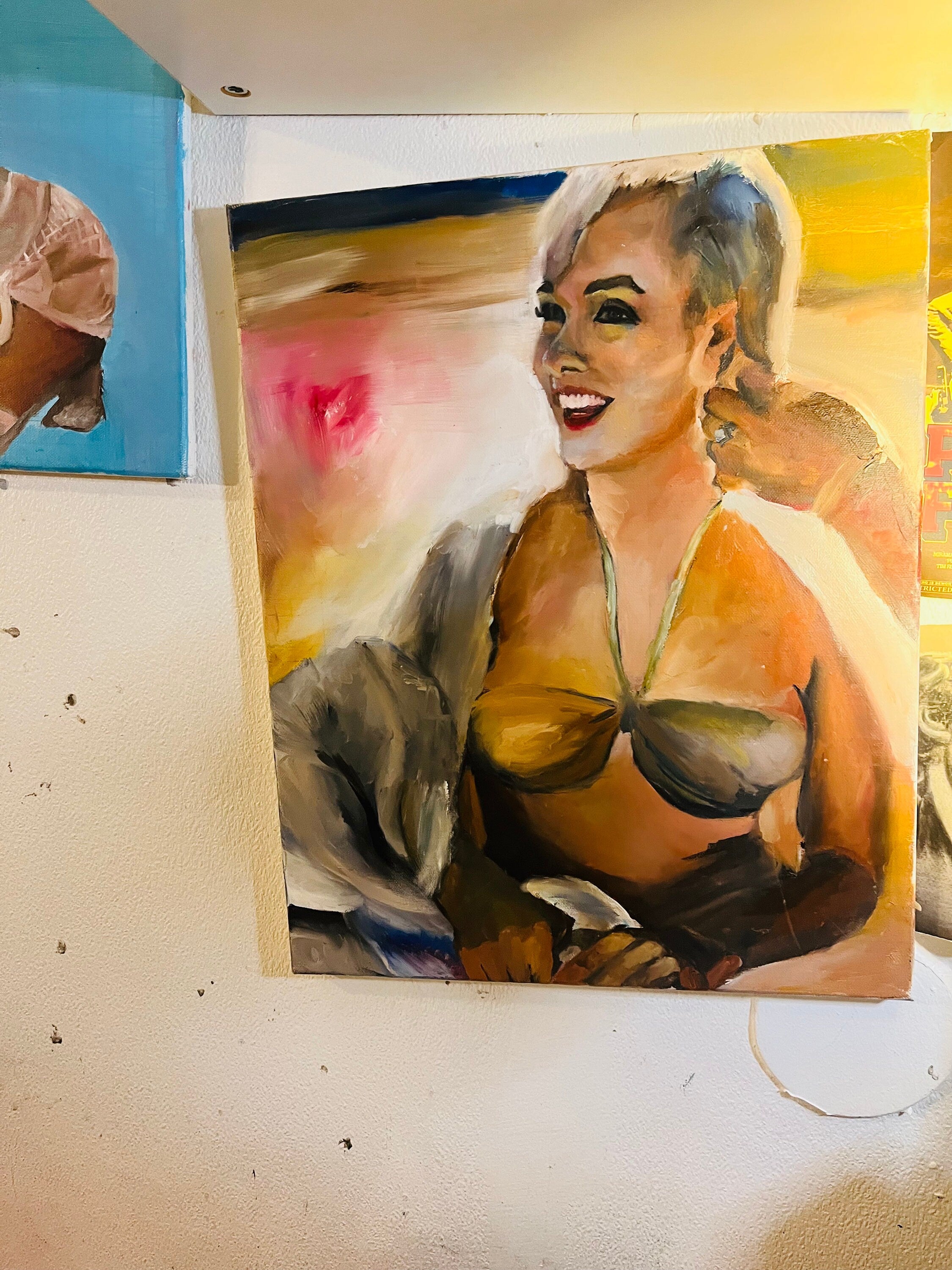 Original oil painting of Marylin Monroe
