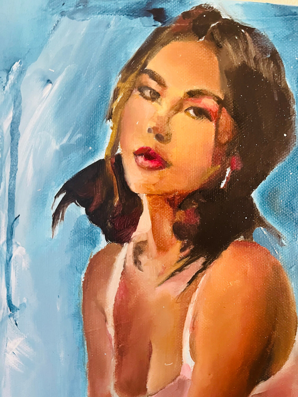 Original oil painting of Madison Beer