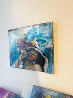 Donna Summer original oil and acrylic painting