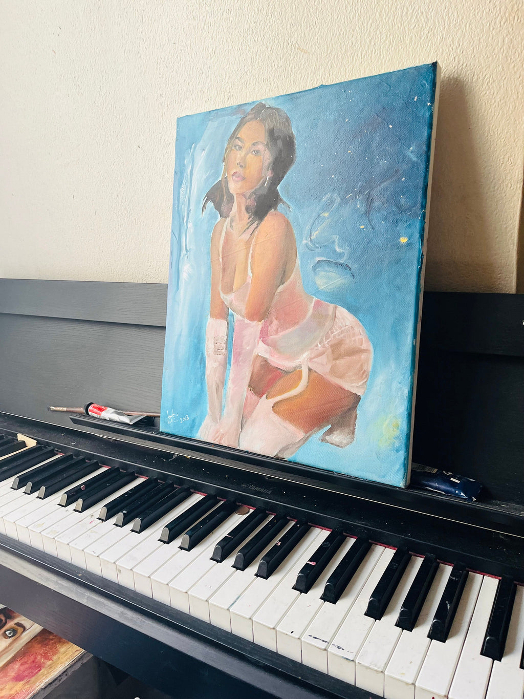 Original oil painting of Madison Beer
