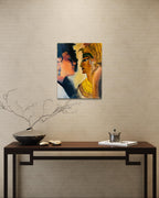 Original painting Historical whispers, Lorenza d’alessandro restoring the Tomb of Nefertari