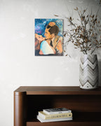 Original painting of Rita Hayworth and Tyrone power, old hollywood