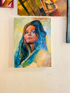 Italian actress Sophia Loren original acrylic painting