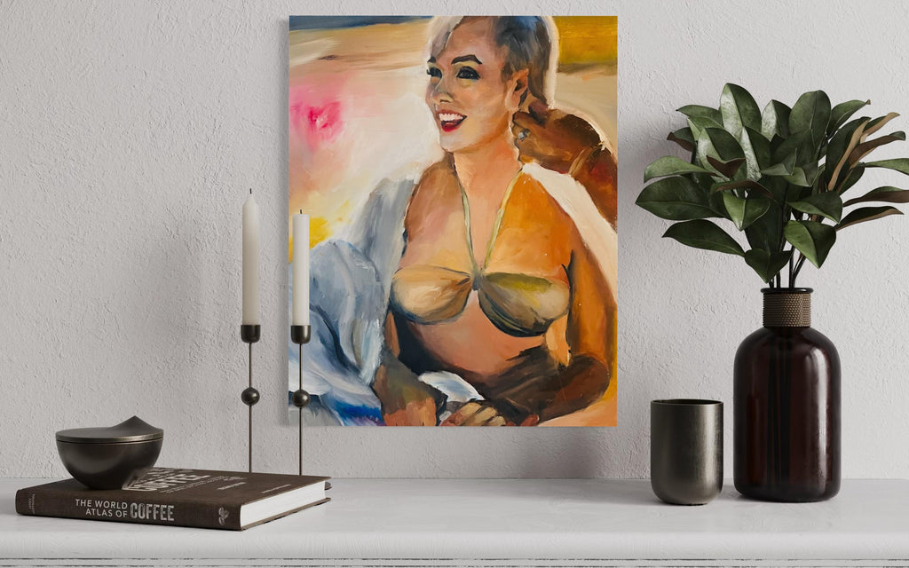 Original oil painting of Marylin Monroe