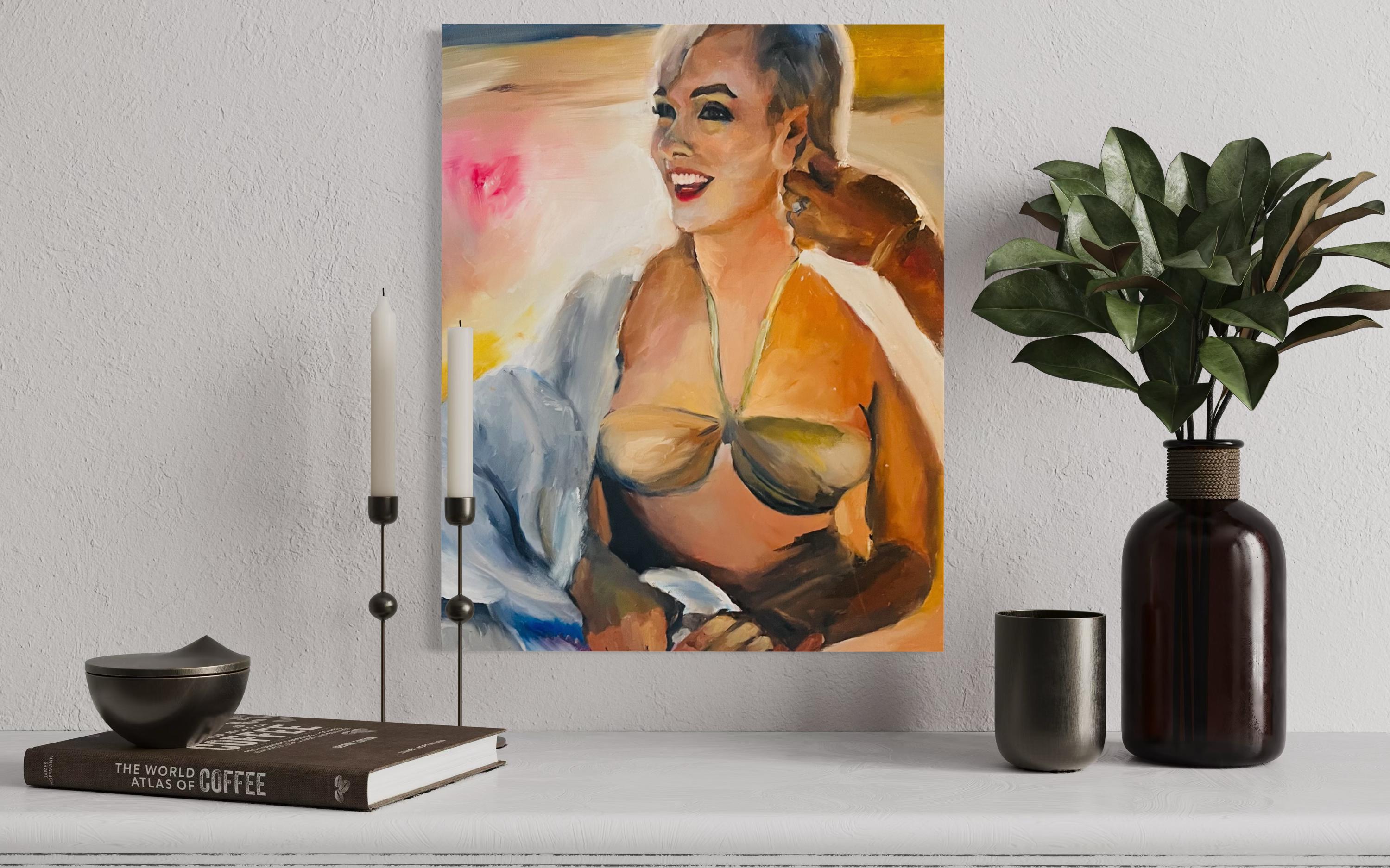 Original oil painting of Marylin Monroe