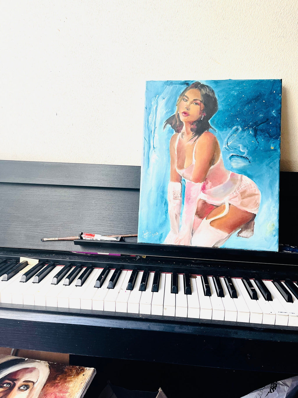 Original oil painting of Madison Beer