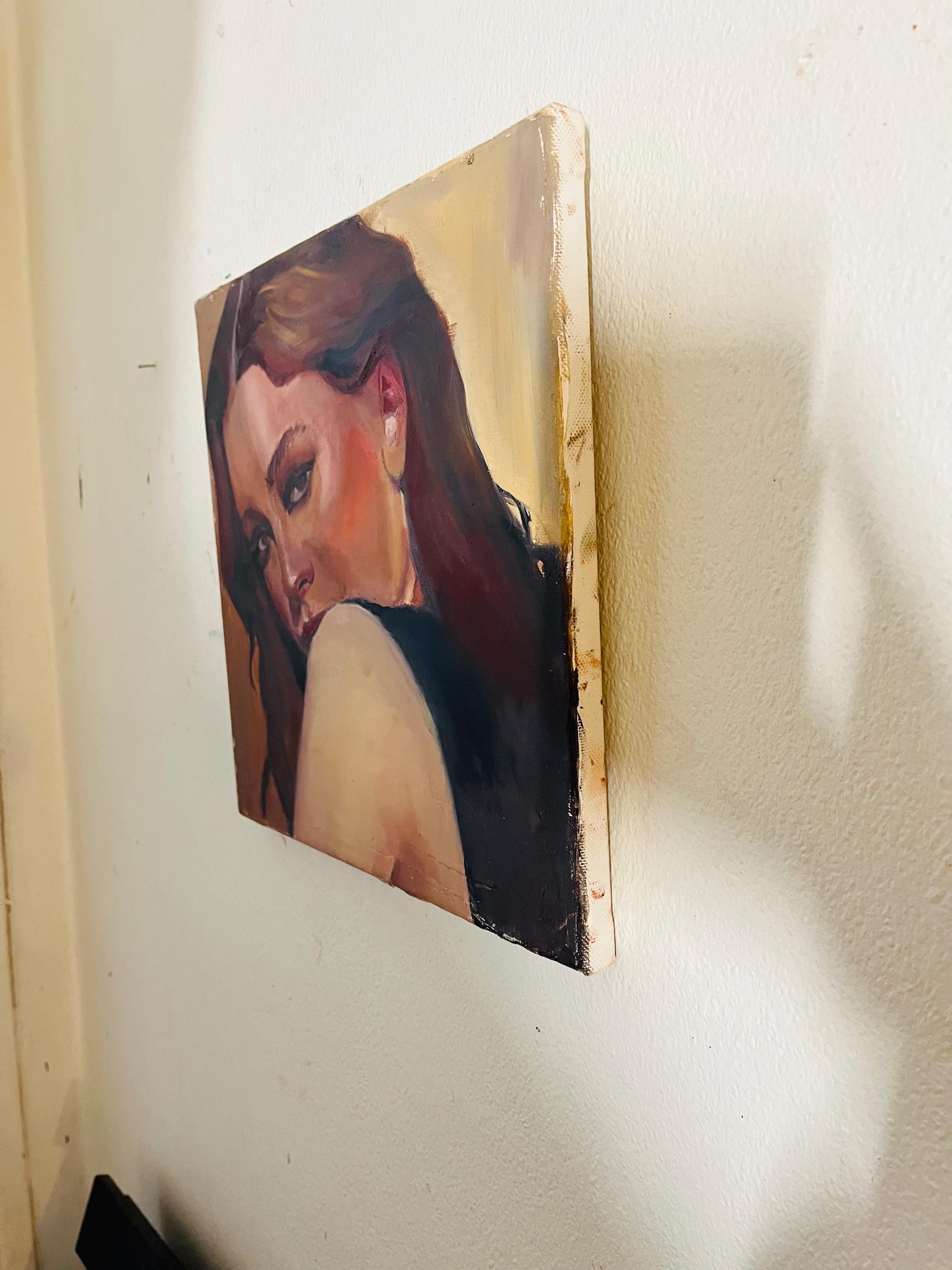 Original painting Victoria Pedretti, Love Quinn from You