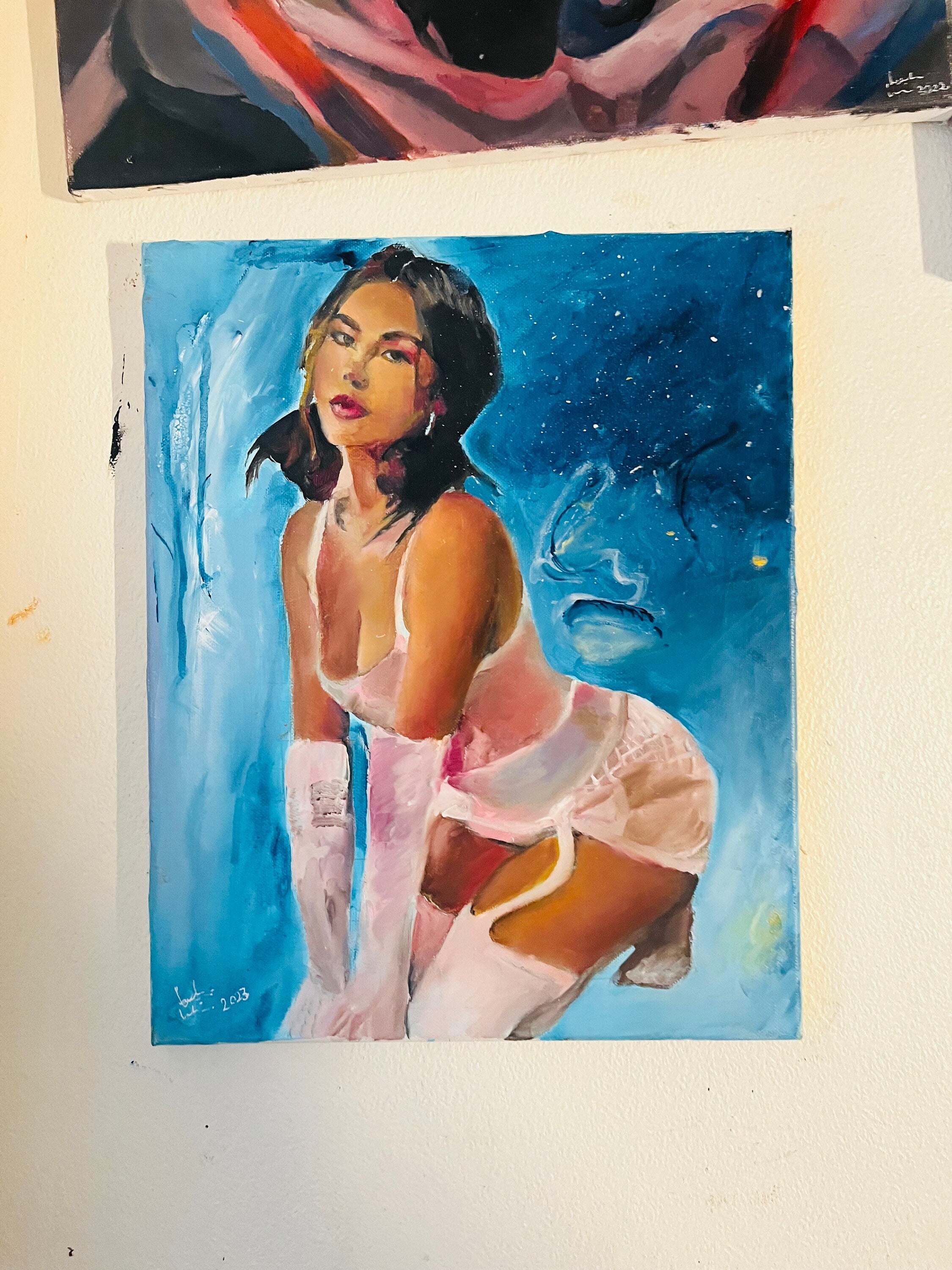Original oil painting of Madison Beer