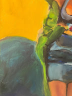 Yasmeen Ghauri top model painting