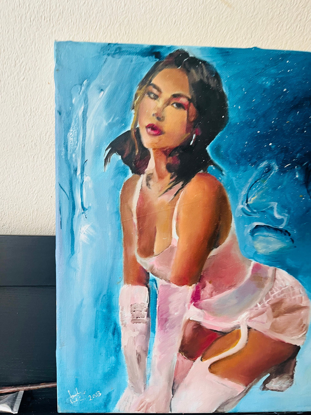 Original oil painting of Madison Beer
