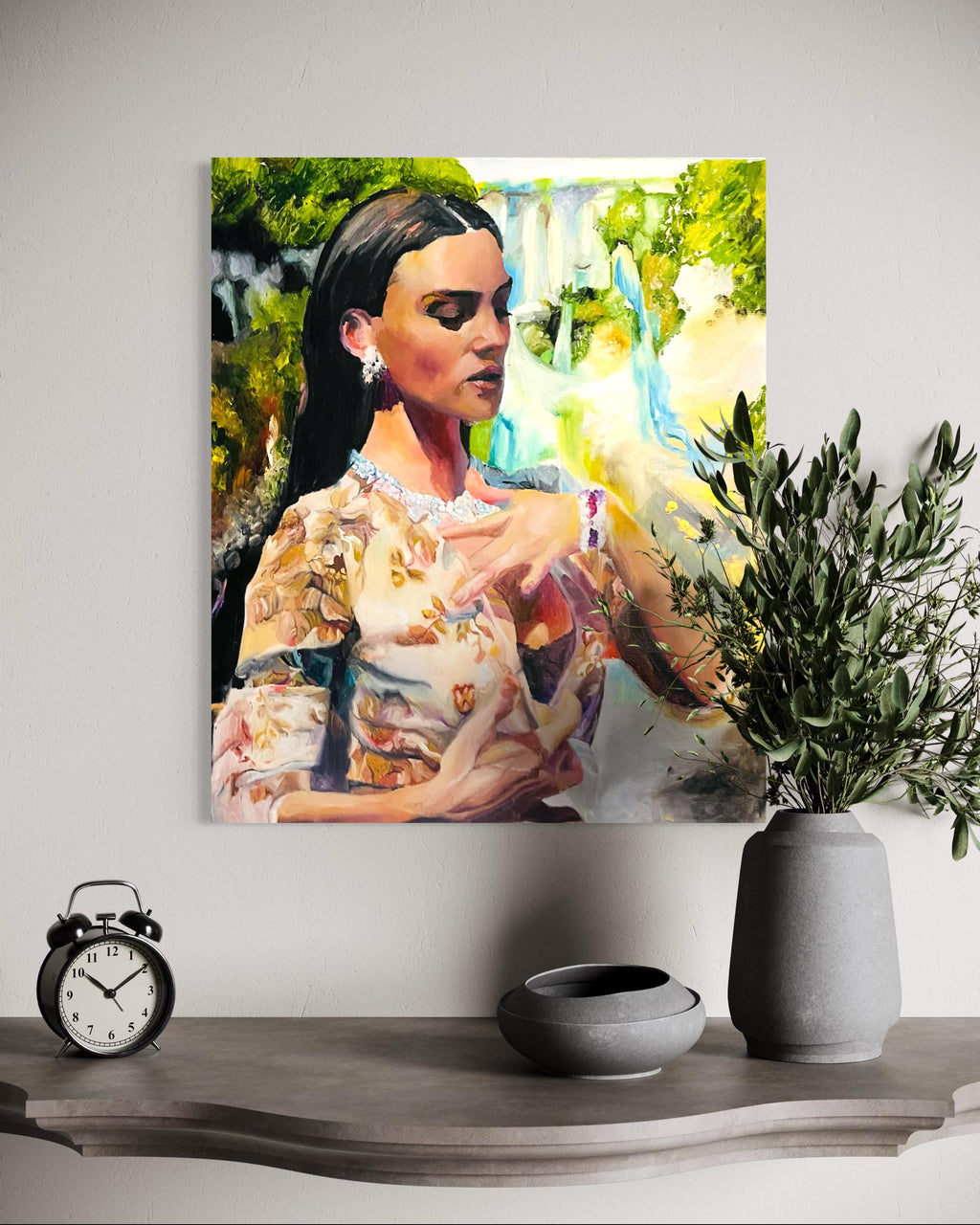 Monica Bellucci d and g dress painting