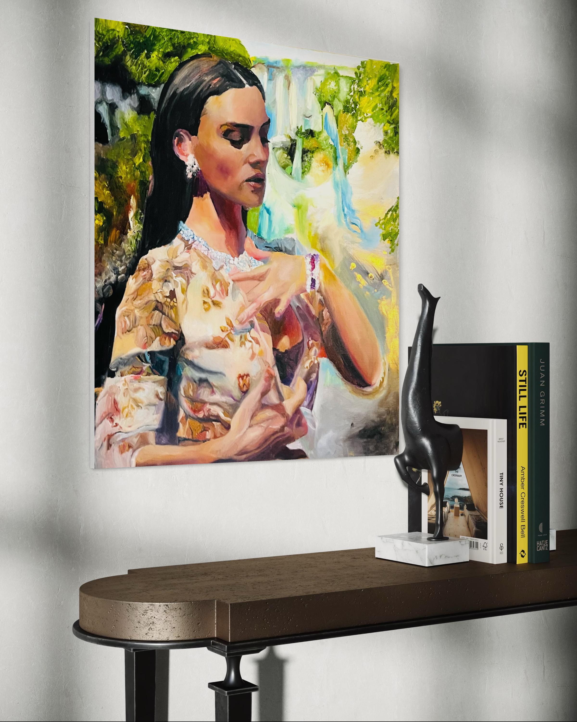 Monica Bellucci d and g dress painting