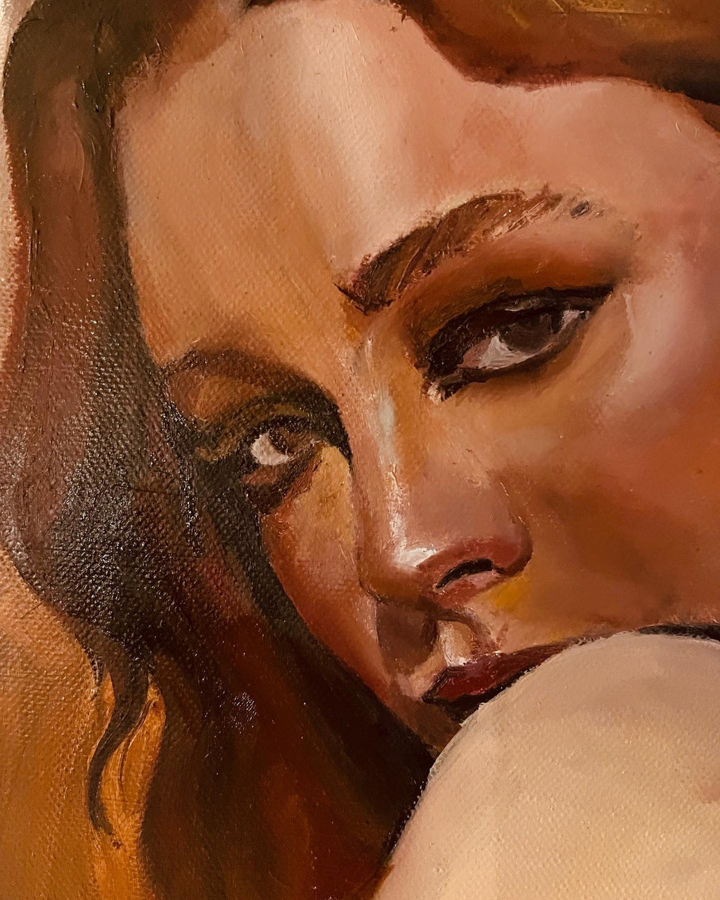 Original painting Victoria Pedretti, Love Quinn from You