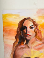 Sunflower woman