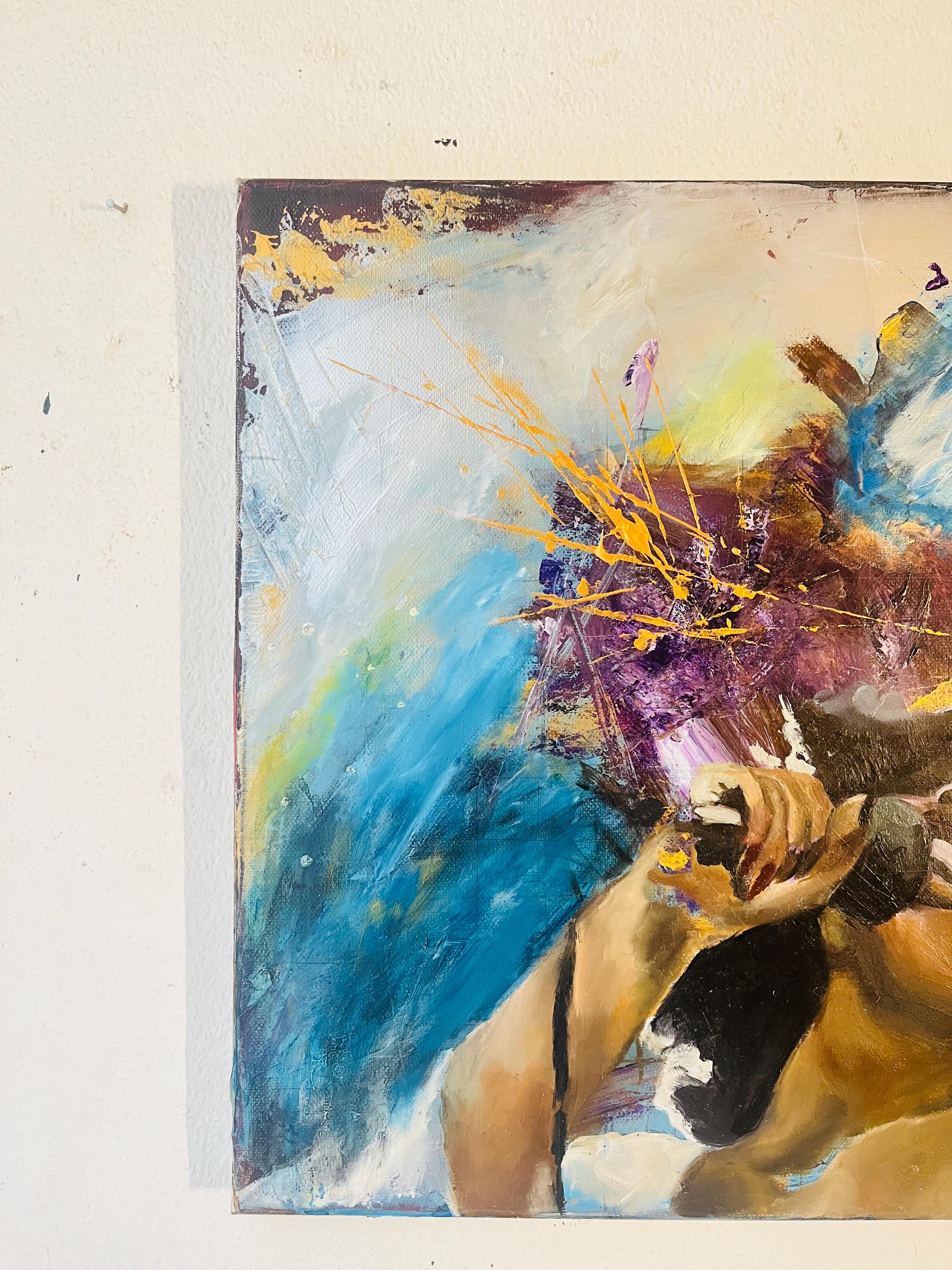 Donna Summer original oil and acrylic painting