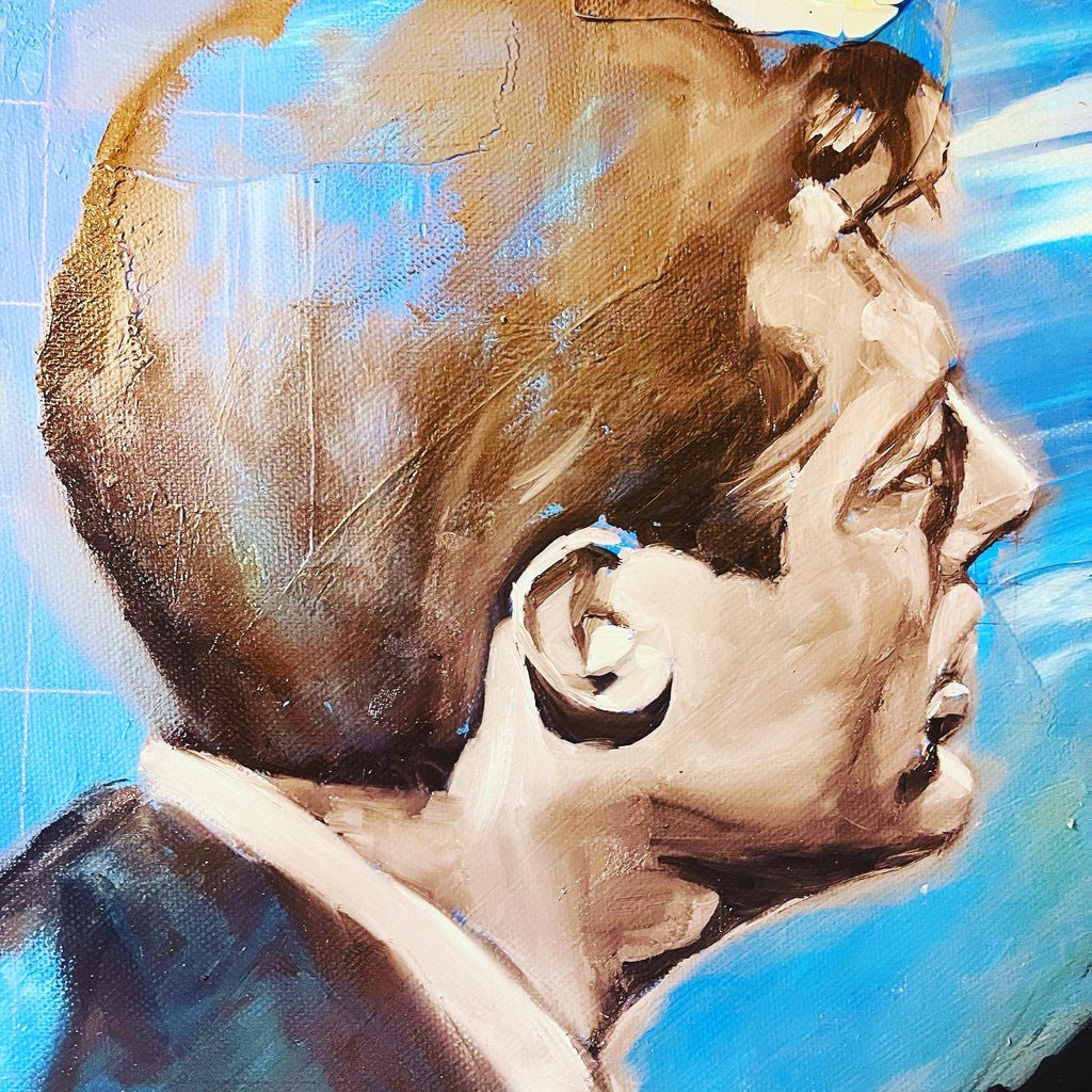 La dolce vita painting, Anita ekberg and Marcello Mastroianni