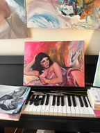 Original portrait painting of Elizabeth Taylor as cleopatra